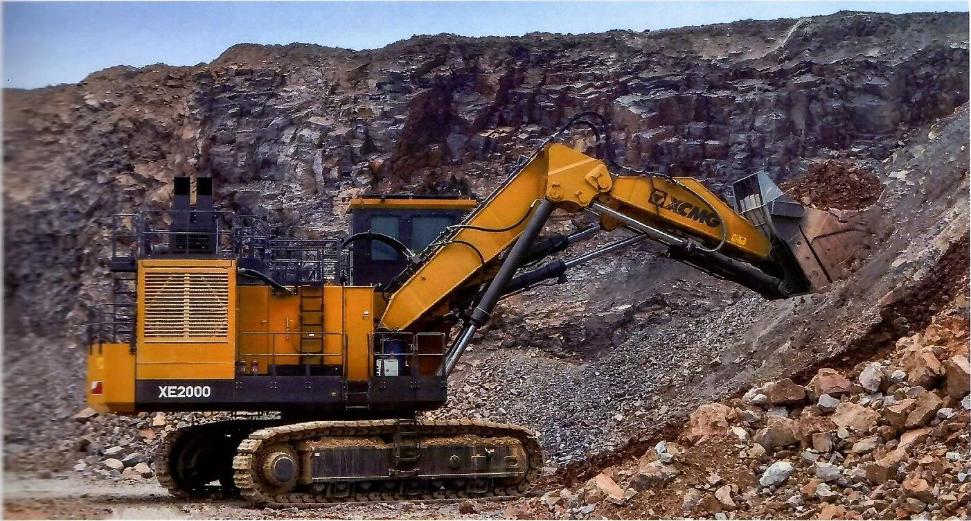 Карьерный экскаватор с фронтальной лопатой XCMG, техника этой серии — фото 2