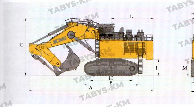 Карьерный экскаватор XCMG XE5600 (обратная лопата)